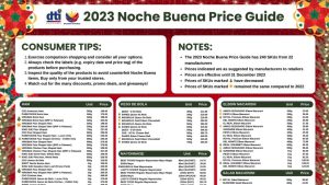 DTI noche buena price guide 2023